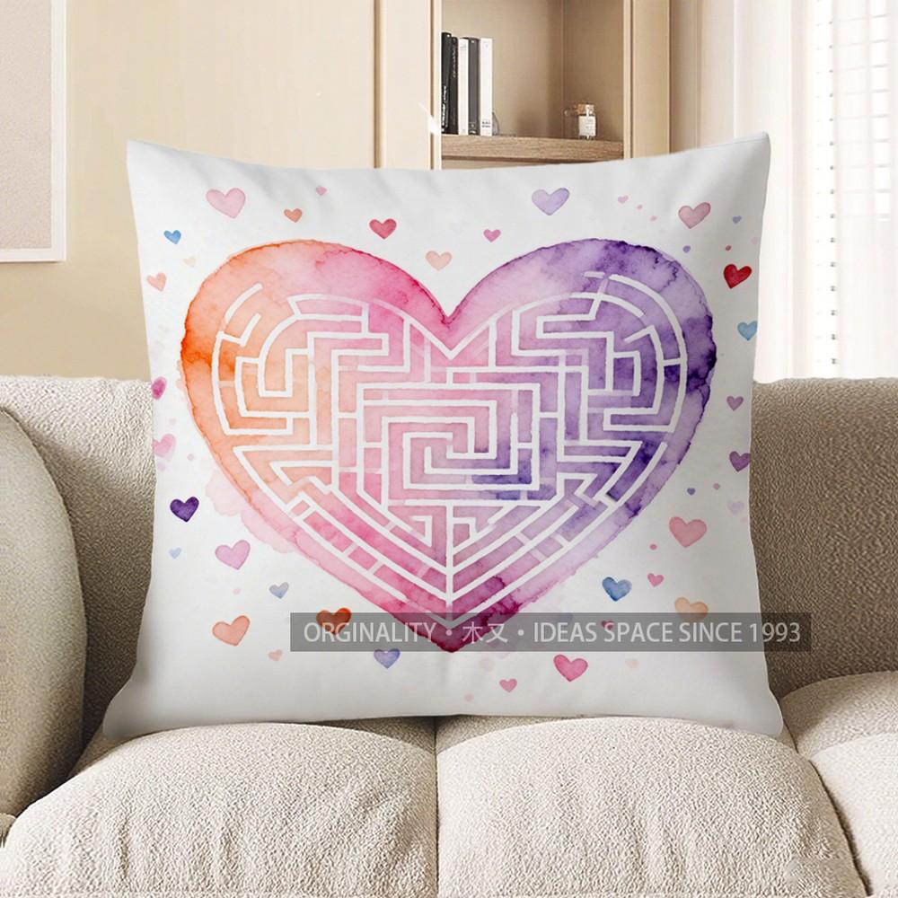2D Heart Maze With Colorful Small Hearts Pillow Cover Pattern Cushion Cover Suitable For Sofa Bedroom Car Pillow Cover 40x40cm
2D Heart Maze With Colorful Small Hearts Pillow Cover Pattern Cushion Cover Suitable For Sofa Bedroom Car Pillow Cover 40x40cm