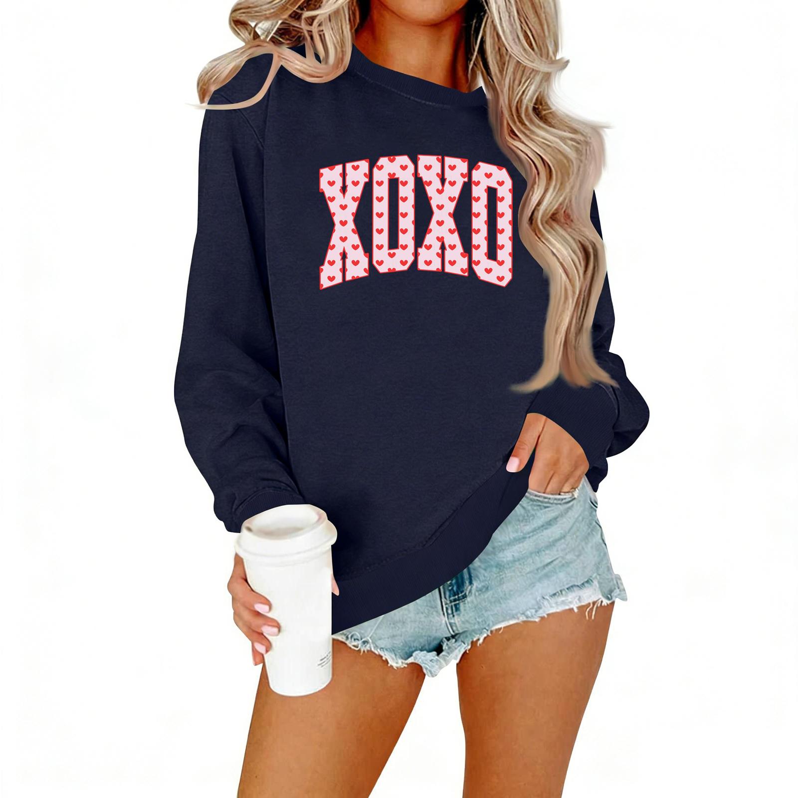 Ladies Casual Women s Printed Round Neck Pullover Hoodie M Темно-синій
Ladies Casual Women s Printed Round Neck Pullover Hoodie M Темно-синій