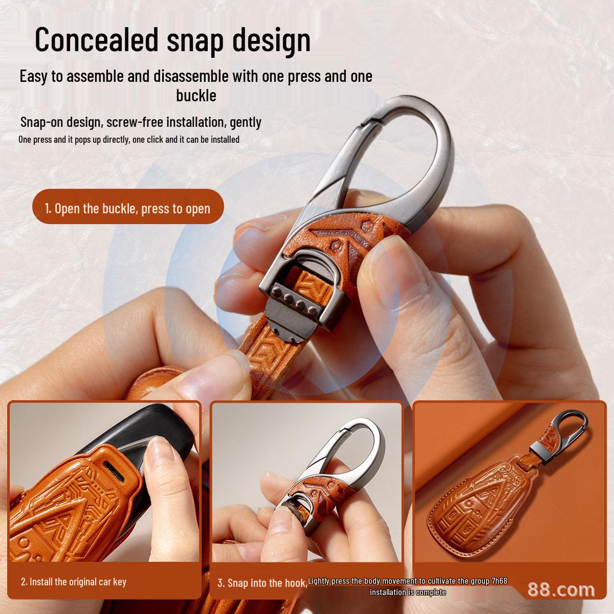 Compatible Key Cover for Changan Models: CS75 Plus, Yidong, CS35, CS55, X5, Oushang X7 5-Key Mocha Brown Single Shell
Compatible Key Cover for Changan Models: CS75 Plus, Yidong, CS35, CS55, X5, Oushang X7 5-Key Mocha Brown Single Shell