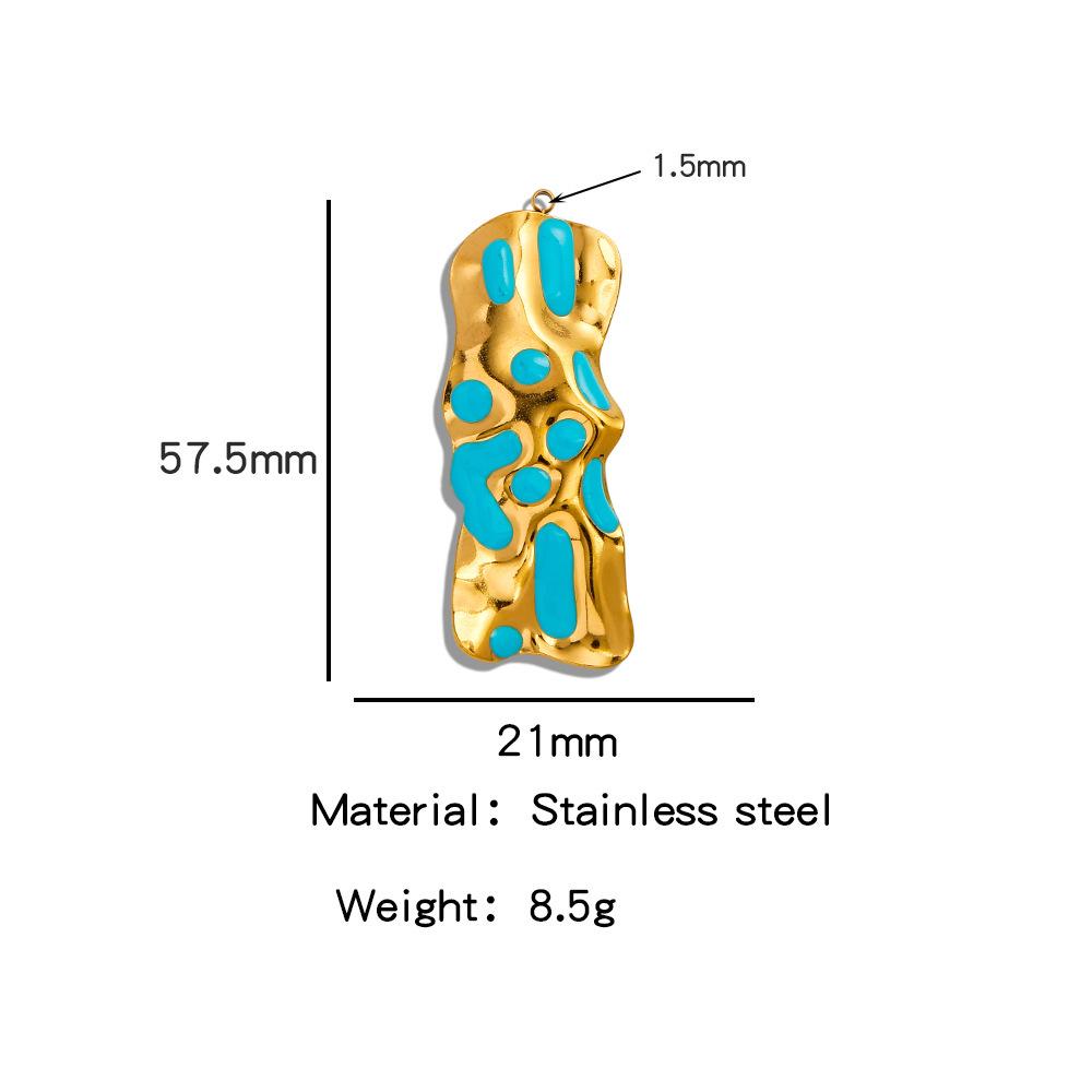 Irregular Fashion Design Jewelry Accessories: Stainless Steel Drip Oil Pendant, Titanium Steel Bracelet, Necklace, and Earrings.
Irregular Fashion Design Jewelry Accessories: Stainless Steel Drip Oil Pendant, Titanium Steel Bracelet, Necklace, and Earrings.