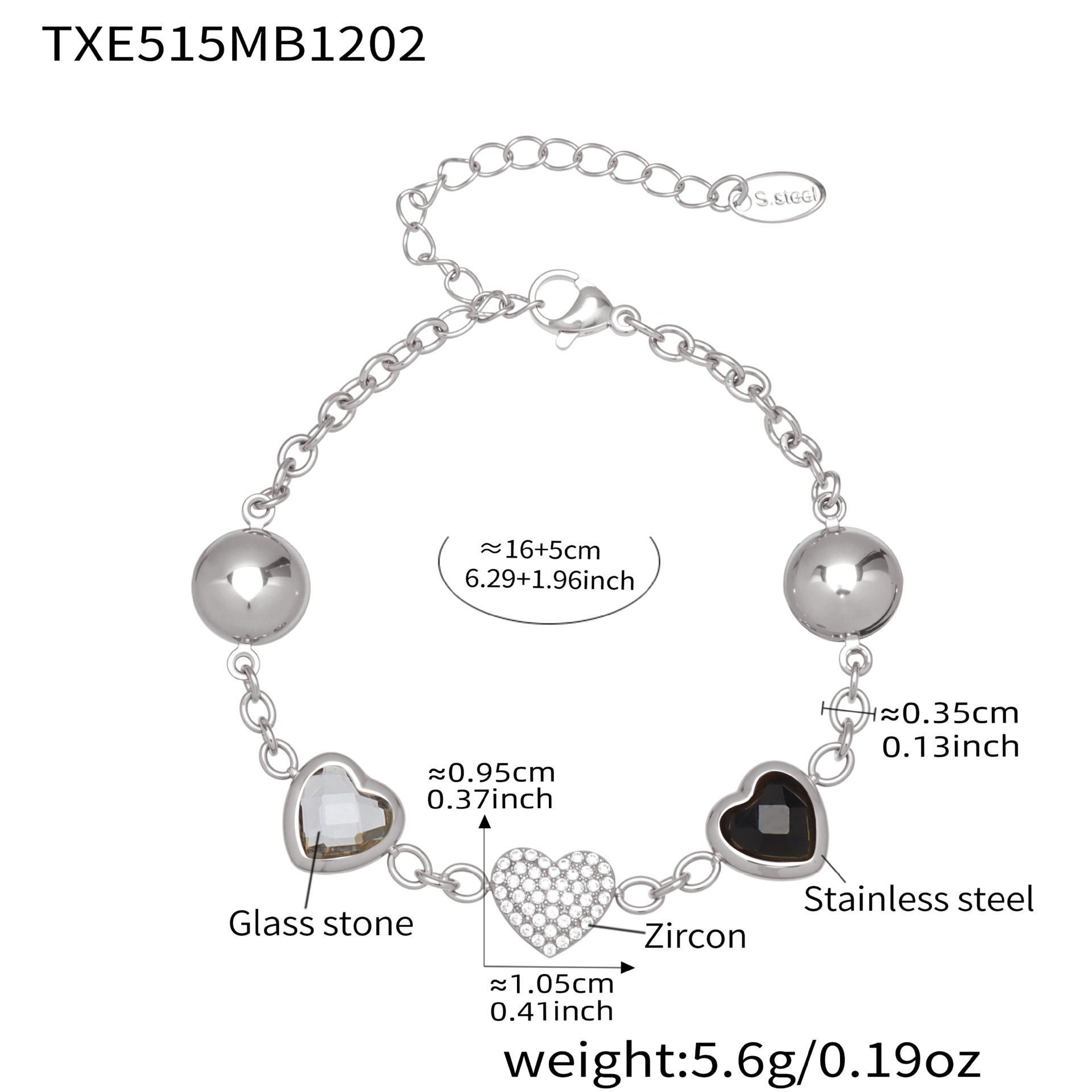 Dopamine Water Drop Resin Necklace & Zircon Heart Glass Bracelet Set
Dopamine Water Drop Resin Necklace & Zircon Heart Glass Bracelet Set