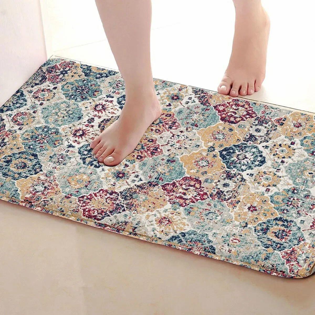 Crystal velvet Washable And Quick- Drying Floor Mats Kitchen Absorbent NonSlip Rugs Laundry Room Living Room Coffee Table Carpet 40x60cm
Crystal velvet Washable And Quick- Drying Floor Mats Kitchen Absorbent NonSlip Rugs Laundry Room Living Room Coffee Table Carpet 40x60cm