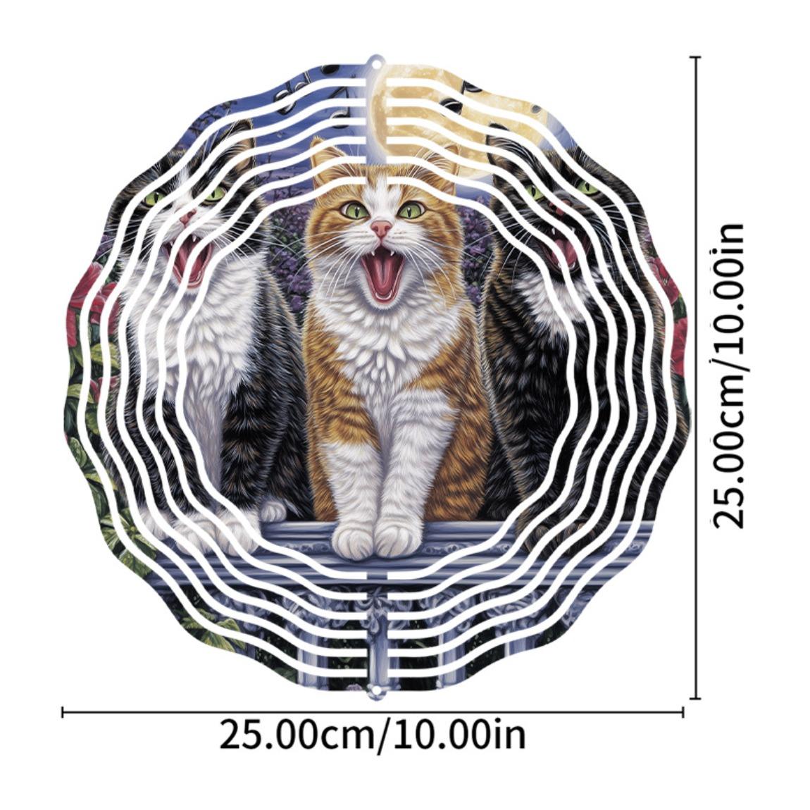 3D Металлический Ветряк - 10 дюймов Дизайн с тремя кошками для сада, патио или внутреннего декора | Атмосферостойкая уличная ветряная мельница | Идеально подходит для Рождества 01A
3D Металлический Ветряк - 10 дюймов Дизайн с тремя кошками для сада, патио или внутреннего декора | Атмосферостойкая уличная ветряная мельница | Идеально подходит для Рождества 01A