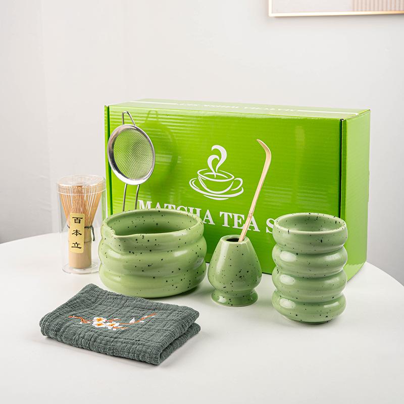 7 Pcs Matcha Set Matcha Kit Matte Trendy Speckled Ceramic Matcha Bowl Bamboo Whisk Scoop Stand Complete Ceremony Gift Box Seven-piece Set
7 Pcs Matcha Set Matcha Kit Matte Trendy Speckled Ceramic Matcha Bowl Bamboo Whisk Scoop Stand Complete Ceremony Gift Box Seven-piece Set