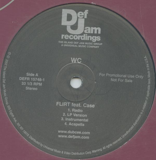 12inch Record WC Flirt Throw Ya Hood Up DEFR157481PROMO Def Jam Recordi 2002 US Rap HipHopRB Used
12inch Record WC Flirt Throw Ya Hood Up DEFR157481PROMO Def Jam Recordi 2002 US Rap HipHopRB Used