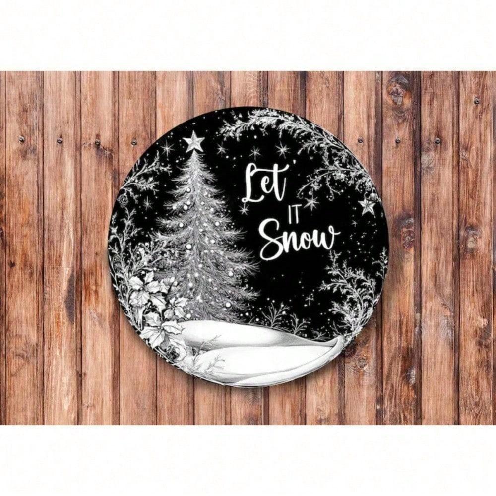 Let It Snow Metal Wreath Sign, Black White Holiday Wall Decor for Home Christmas Winter 20x20 разноцветный
Let It Snow Metal Wreath Sign, Black White Holiday Wall Decor for Home Christmas Winter 20x20 разноцветный
