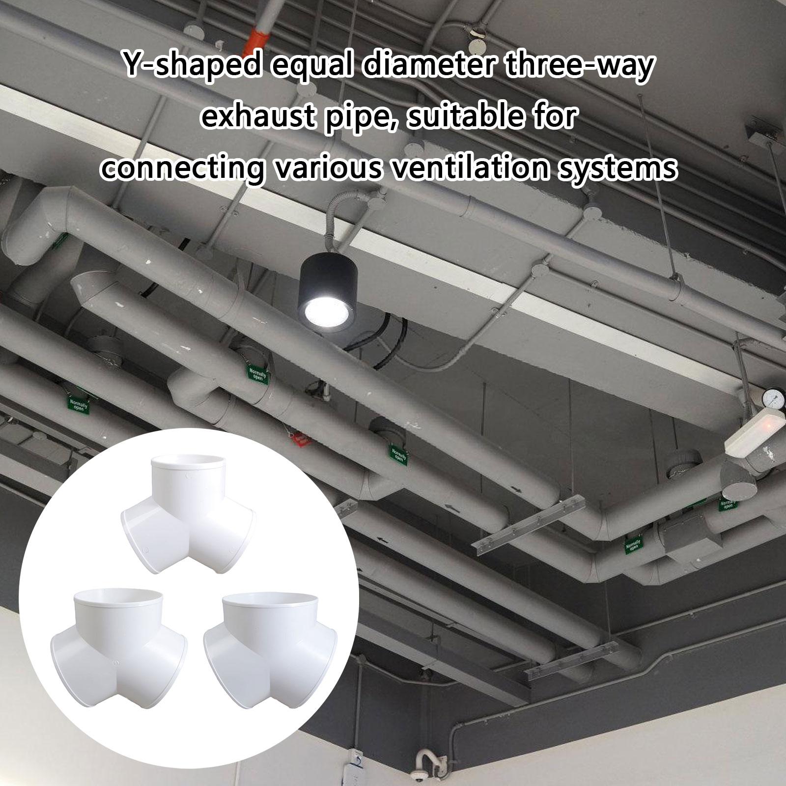 Y Shape Duct Connector Quick Ventilation Tube Joint Coupler 3 Ways Splitter PVC Exhaust Pipe Portable Fittings 100MM
Y Shape Duct Connector Quick Ventilation Tube Joint Coupler 3 Ways Splitter PVC Exhaust Pipe Portable Fittings 100MM