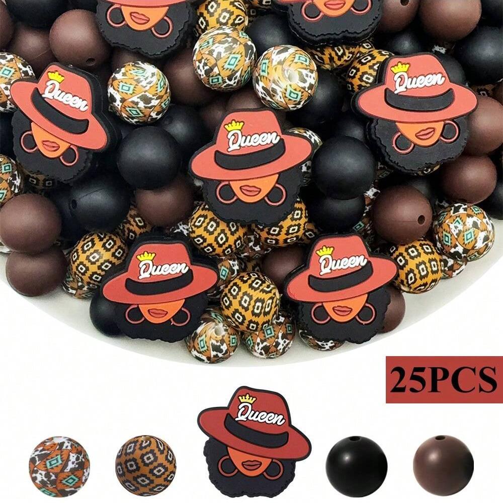 10/25/70PCS Fashion Girl Design June Theme Silicone Bead Set, Used for DIY Handicrafts, Straps, Keychains, etc
10/25/70PCS Fashion Girl Design June Theme Silicone Bead Set, Used for DIY Handicrafts, Straps, Keychains, etc
