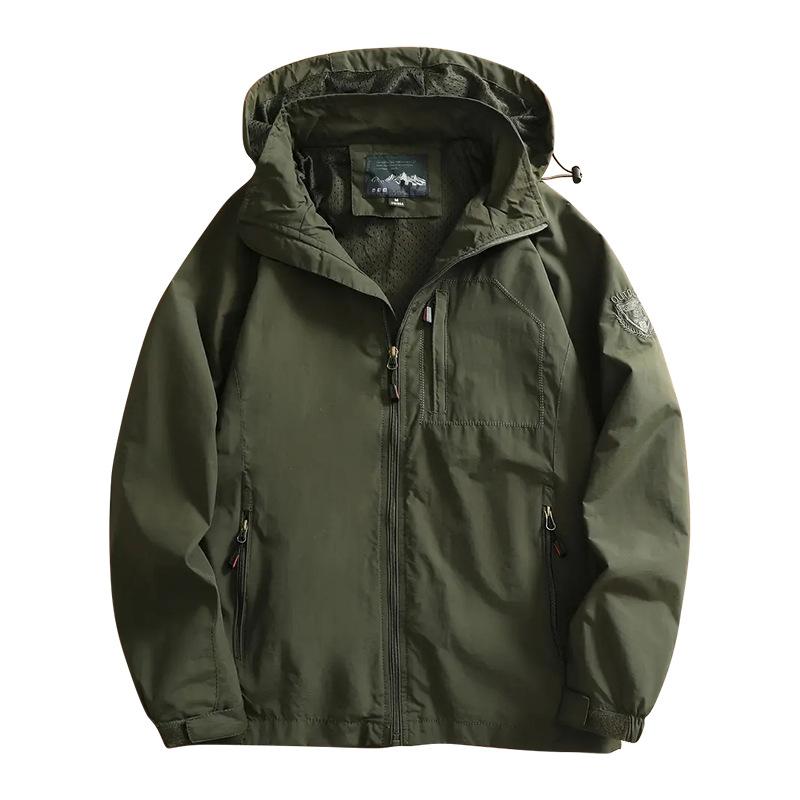 New Waterproof Hooded Jackets Men Casual Windproof Coat Autumn Lightweight Multi-Pocket Hiking Windbreaker Detachable Hat Jacket 4XL зелений
New Waterproof Hooded Jackets Men Casual Windproof Coat Autumn Lightweight Multi-Pocket Hiking Windbreaker Detachable Hat Jacket 4XL зелений