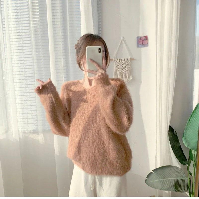 Осень/зима свитер из искусственного норкового флиса для женщин, свободная верхняя одежда, пуловер, топ с v-образным вырезом для женщин, трикотаж, женский пуловер One Size розовый
Осень/зима свитер из искусственного норкового флиса для женщин, свободная верхняя одежда, пуловер, топ с v-образным вырезом для женщин, трикотаж, женский пуловер One Size розовый