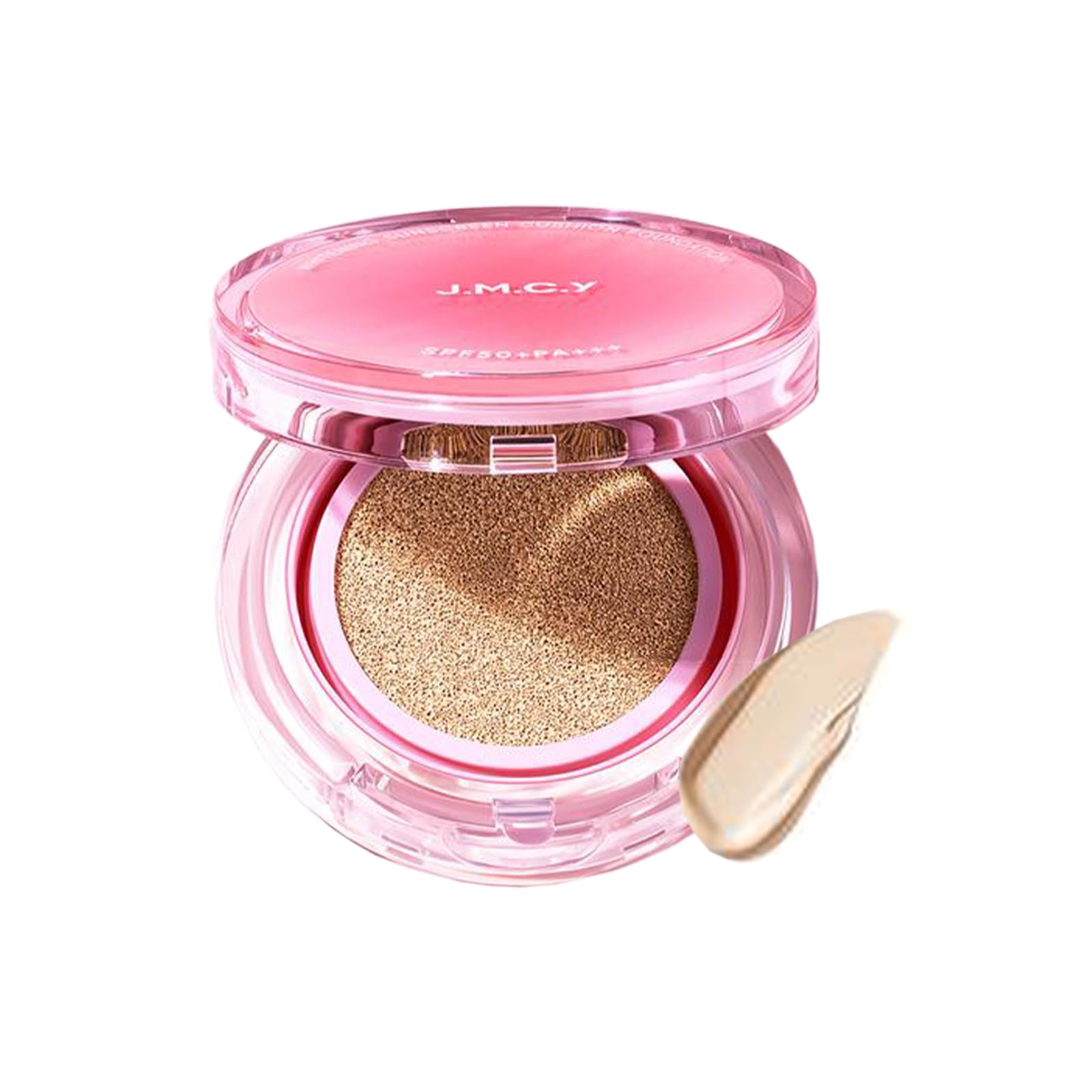JMCY Cushion Foundation, Glowing Cream Foundation, Moisturizing, Lightweight, SPF50+ PA+++, Concealer, 6 Shades, Long-lasting and Comfortable - LC02
JMCY Cushion Foundation, Glowing Cream Foundation, Moisturizing, Lightweight, SPF50+ PA+++, Concealer, 6 Shades, Long-lasting and Comfortable - LC02