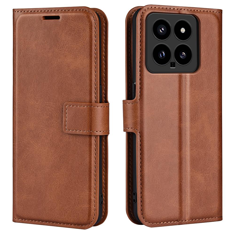 For Xiaomi 14 Case Calf Texture PU Leather Flip Phone Wallet Cover Light Brown
For Xiaomi 14 Case Calf Texture PU Leather Flip Phone Wallet Cover Light Brown
