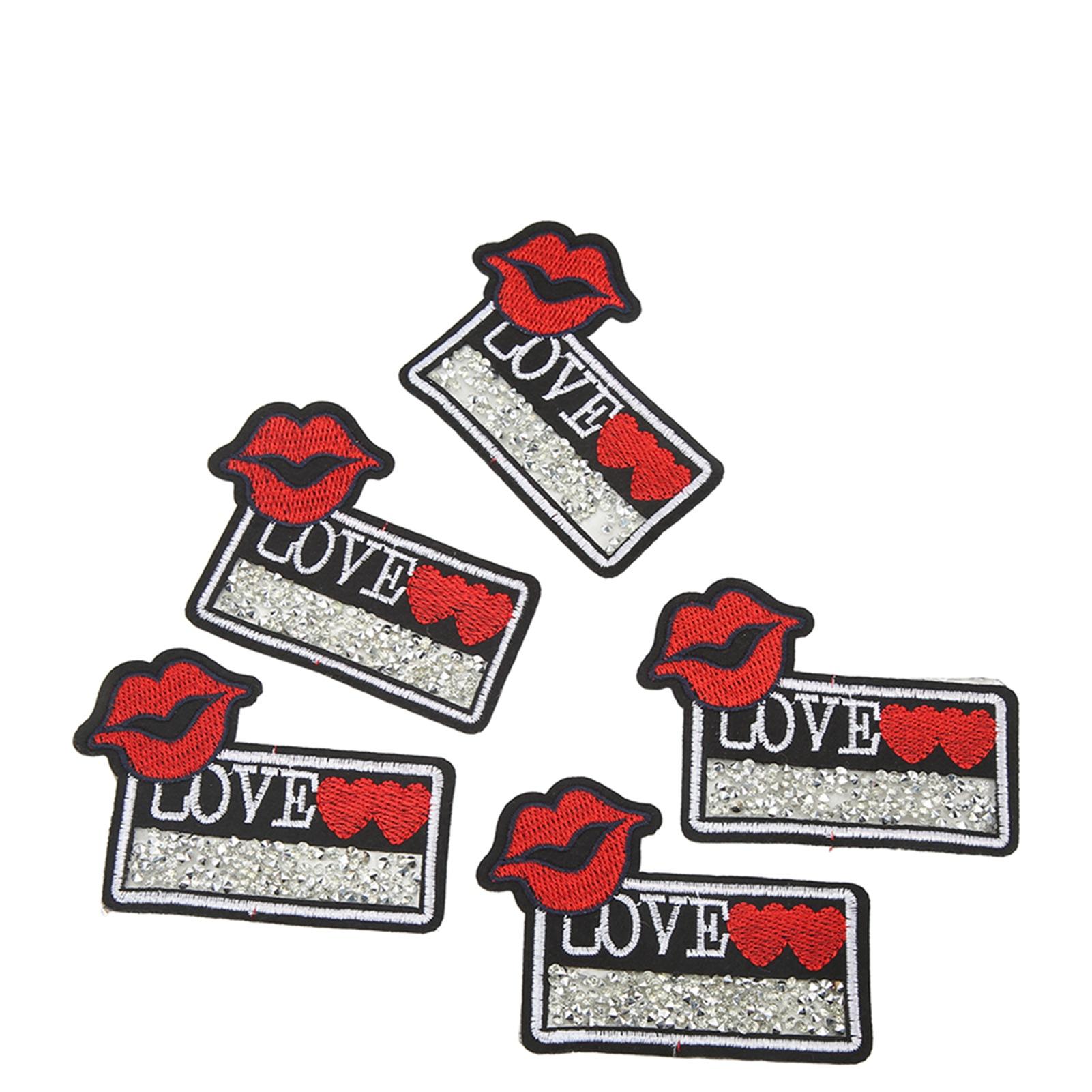 20Pcs Lips Patches Lips Heart Style Easy Ironing Bright Colors Widely Used Iron On Patches for Jacket Shirt Shoes
20Pcs Lips Patches Lips Heart Style Easy Ironing Bright Colors Widely Used Iron On Patches for Jacket Shirt Shoes