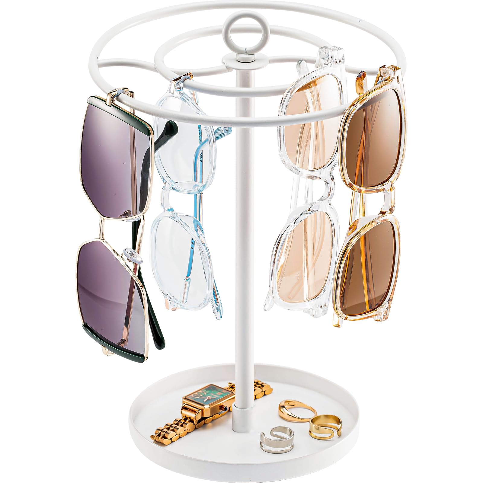 ProCase Sunglasses Holds 20 Display Metal Tray Accessory Storage White Stand, Sunglasses, Rotatable, Glasses/Solnglasses Storage, Hook, Storage,
ProCase Sunglasses Holds 20 Display Metal Tray Accessory Storage White Stand, Sunglasses, Rotatable, Glasses/Solnglasses Storage, Hook, Storage,