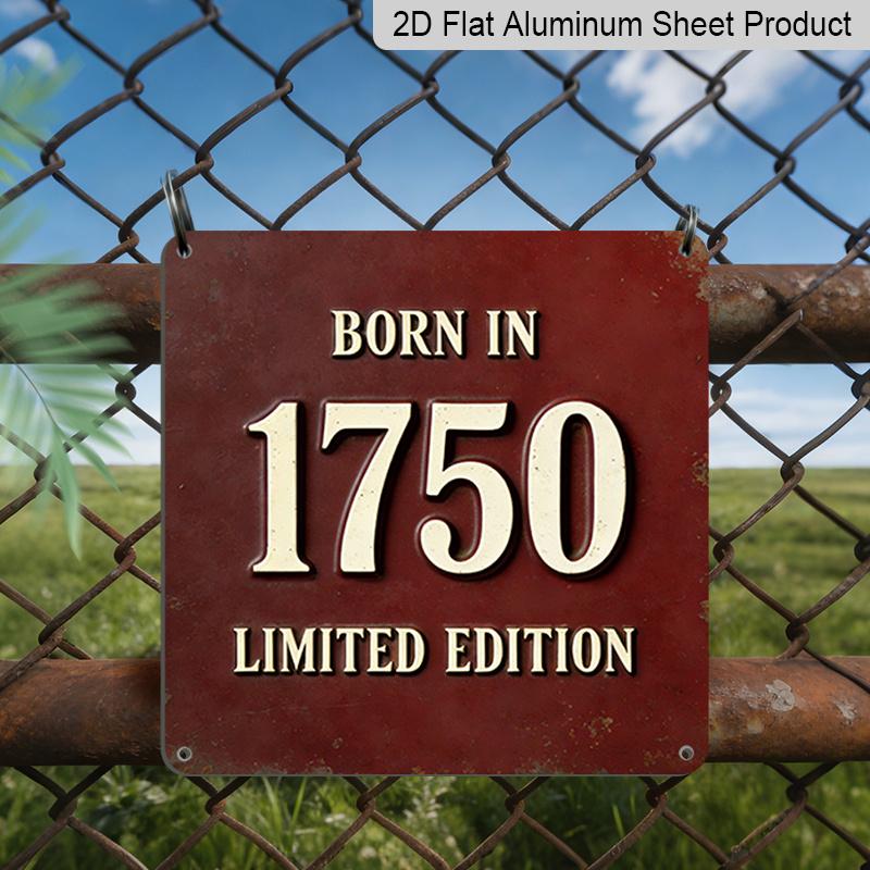 2D Flat - 1pc, Limited Edition Vintage Item from 1750, Commemorative Gift for History Enthusiasts, Featuring a Retro Metal Plaque, Suitable for 20*20cm
2D Flat - 1pc, Limited Edition Vintage Item from 1750, Commemorative Gift for History Enthusiasts, Featuring a Retro Metal Plaque, Suitable for 20*20cm