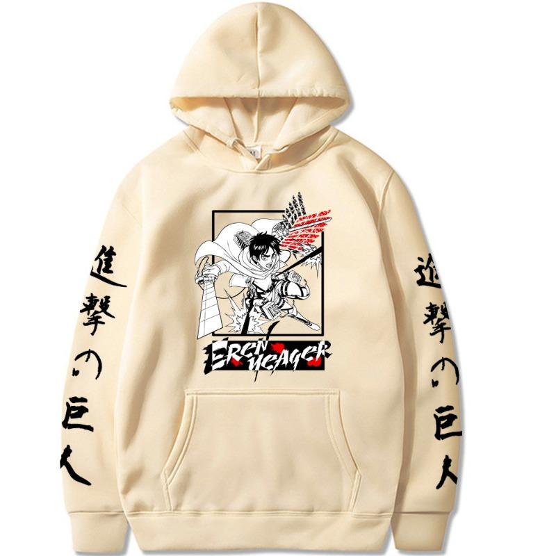Attack on Titan Role Eren Yeager Hoodie Men and Women Harajuku Pullover Street Wear Unisex Autumn Winter Sweater M
Attack on Titan Role Eren Yeager Hoodie Men and Women Harajuku Pullover Street Wear Unisex Autumn Winter Sweater M