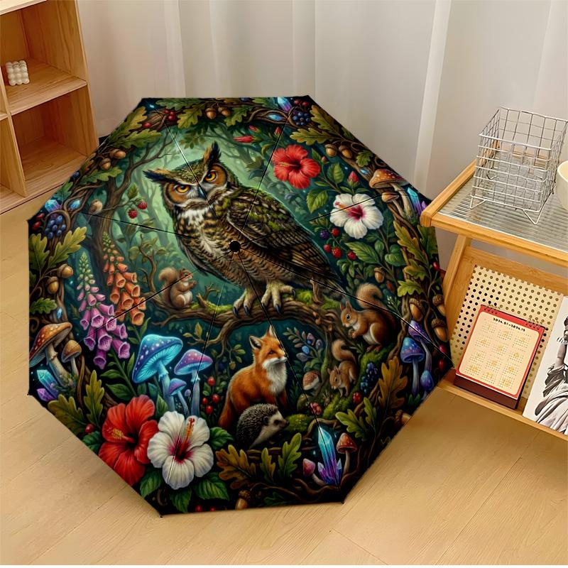 Golden Feathered Eagle Portrait Printed umbrella windproof folding umbrella portable sun and rain umbrella suitable for gifting
Golden Feathered Eagle Portrait Printed umbrella windproof folding umbrella portable sun and rain umbrella suitable for gifting