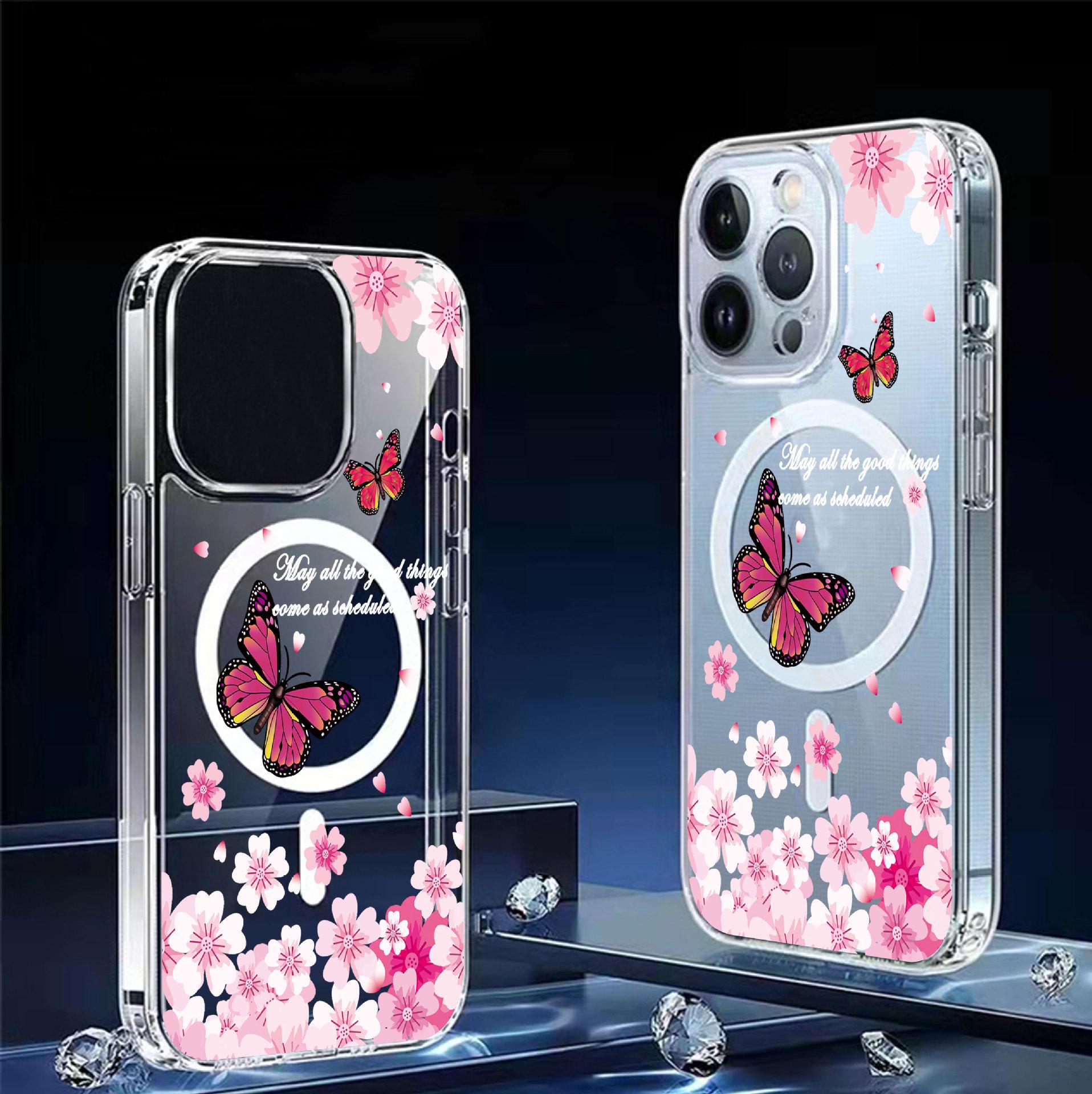 Red Butterfly & Pink Flower Magnetic Case for iPhone 14-17 Pro Max: Transparent Full Coverage Galaxy S23+ прозрачный
Red Butterfly & Pink Flower Magnetic Case for iPhone 14-17 Pro Max: Transparent Full Coverage Galaxy S23+ прозрачный