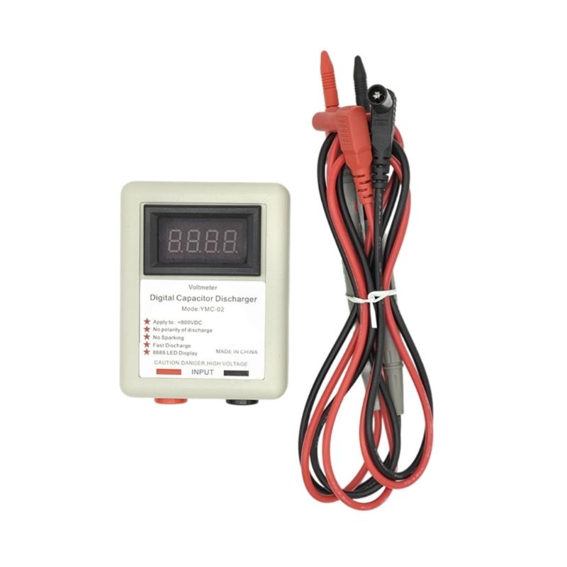 DC800V Electrician Voltage Discharging Tool Electronic Repair Accessory LED Display Capacitor Discharger with Probe
DC800V Electrician Voltage Discharging Tool Electronic Repair Accessory LED Display Capacitor Discharger with Probe