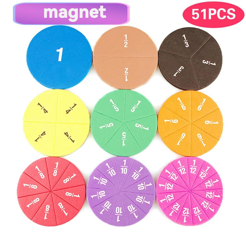 51Pcs EVA Fraction Circles, Montessori Math Manipulatives for Kids Round Fraction Teaching Tool, Early Math Development STEMGift
51Pcs EVA Fraction Circles, Montessori Math Manipulatives for Kids Round Fraction Teaching Tool, Early Math Development STEMGift