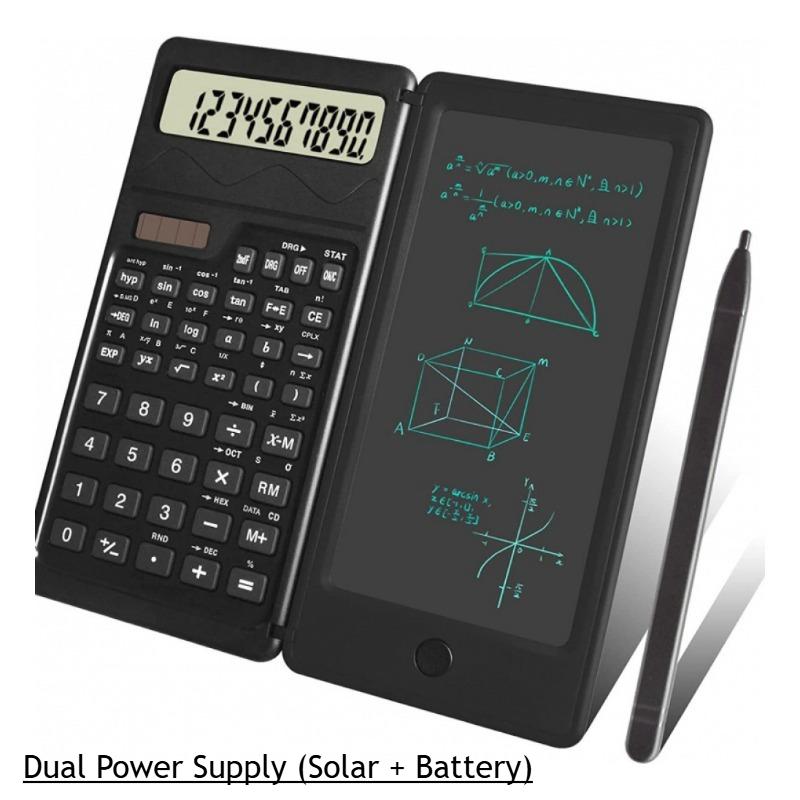 Intelligent Foldable Scientific Calculator 6 Inch Writing Tablet 10 Digit LCD Display Multi Purpose for School Accountant Office
Intelligent Foldable Scientific Calculator 6 Inch Writing Tablet 10 Digit LCD Display Multi Purpose for School Accountant Office