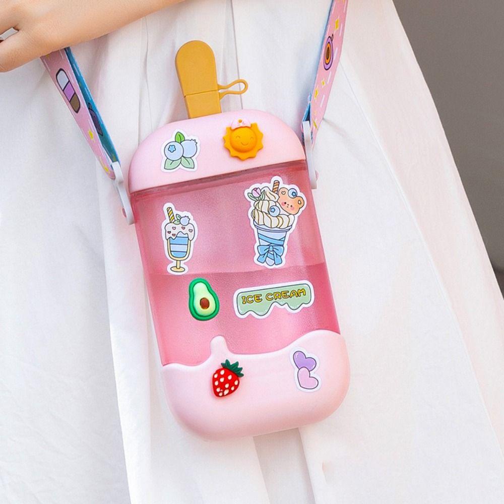 Sealed Cartoon Water Bottle Anti Fall Plastic Drinking Kettle Practical Popsicle Straw Cup Summer кавовий
Sealed Cartoon Water Bottle Anti Fall Plastic Drinking Kettle Practical Popsicle Straw Cup Summer кавовий