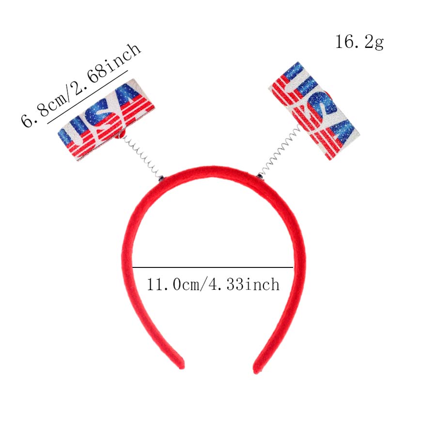 USA Letter Spring Headband 4th of July Independence Day Hairhoop Hair Accessory for American National Celebration Photo Prop
USA Letter Spring Headband 4th of July Independence Day Hairhoop Hair Accessory for American National Celebration Photo Prop