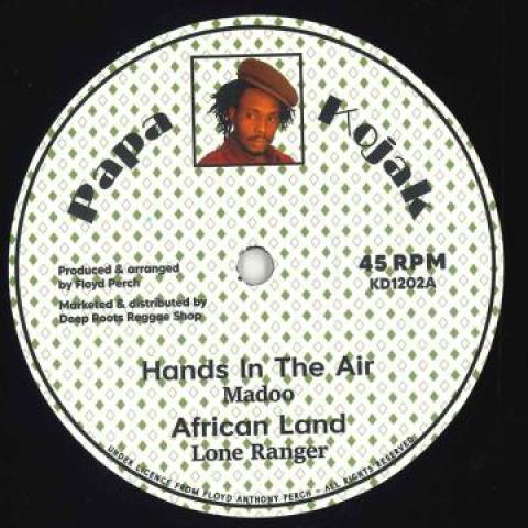 12inch Record MADOO; LONE RANGER / SCIENTIST - Hands In The Air; African Land / La KD1202 Papa Kojak 2022 France Reggae, Ska & Dub
12inch Record MADOO; LONE RANGER / SCIENTIST - Hands In The Air; African Land / La KD1202 Papa Kojak 2022 France Reggae, Ska & Dub