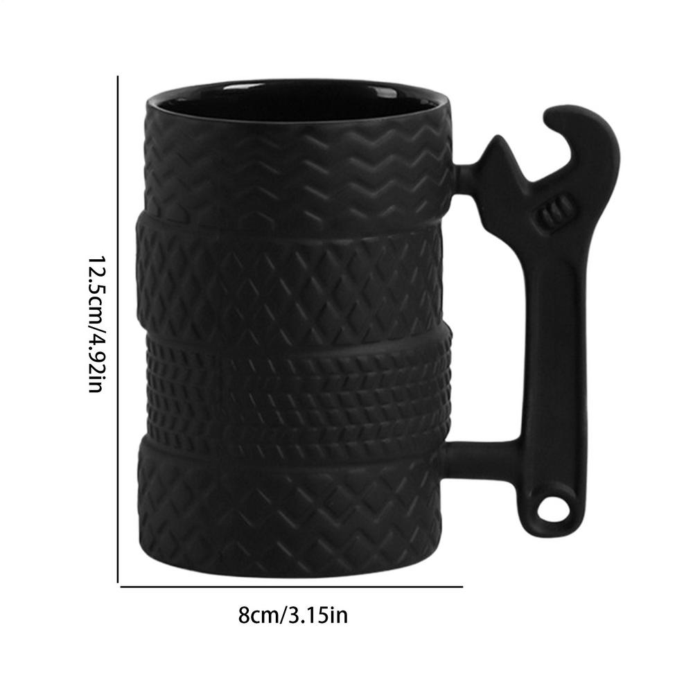 400ML Tire Shaped Ceramic Coffee Mug Office Home Espresso Breakfast Milk Mugs Car Lover Creative Novelty Birthday Gift Water Cup 400ml
400ML Tire Shaped Ceramic Coffee Mug Office Home Espresso Breakfast Milk Mugs Car Lover Creative Novelty Birthday Gift Water Cup 400ml