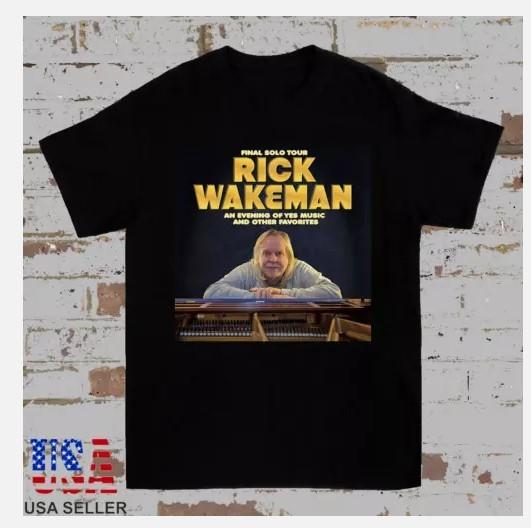 Rick Wakeman yes Band 2025 The Final Solo Tour T Shirt Full Size Unisex T-Shirt L
Rick Wakeman yes Band 2025 The Final Solo Tour T Shirt Full Size Unisex T-Shirt L