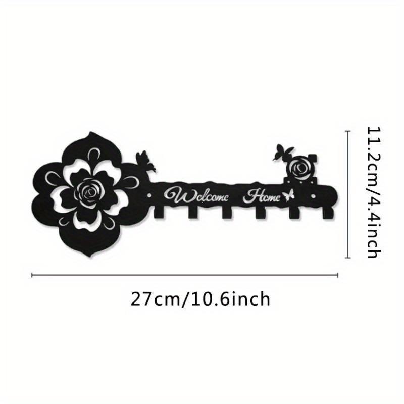 Держатель для ключей с крючками настенный декоративный черный прихожая приветственный знак вешалки для ключей настенные полки чёрный
Держатель для ключей с крючками настенный декоративный черный прихожая приветственный знак вешалки для ключей настенные полки чёрный