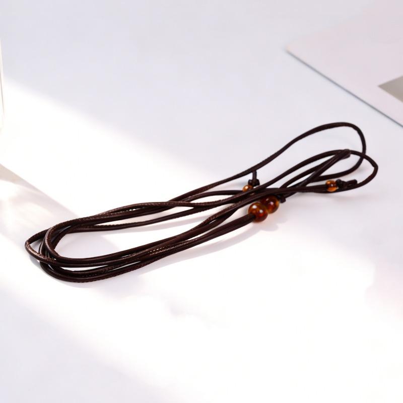 Adjustable waist cord trendy braided soft leather cord thin belt women s summer skirt accessory темно-коричневого кольору
Adjustable waist cord trendy braided soft leather cord thin belt women s summer skirt accessory темно-коричневого кольору