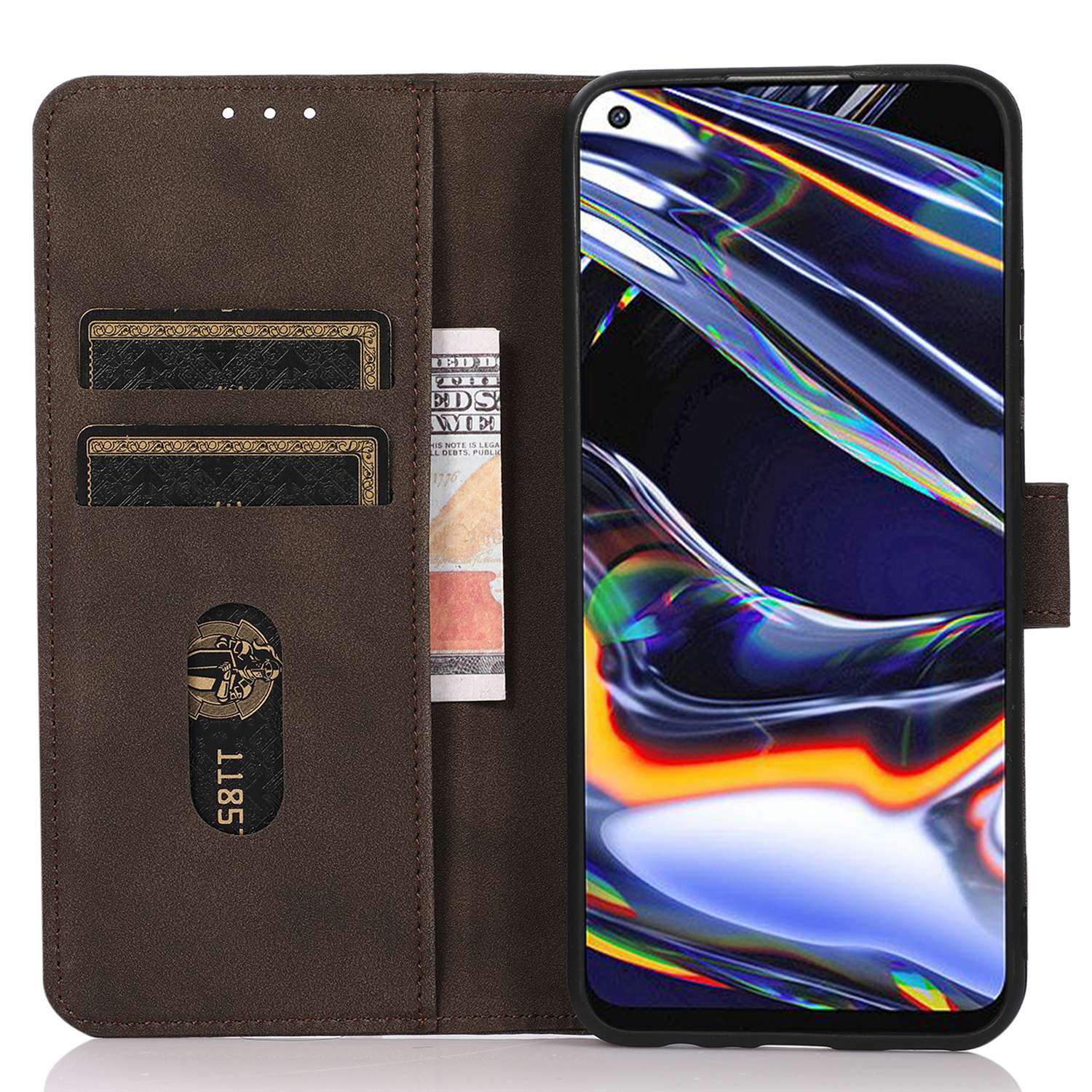 KHAZNEH Anti-drop Phone Wallet Case for Sony Xperia 5 IV 5G,PU Leather Magnetic Clasp Protective Phone Cover Brown
KHAZNEH Anti-drop Phone Wallet Case for Sony Xperia 5 IV 5G,PU Leather Magnetic Clasp Protective Phone Cover Brown