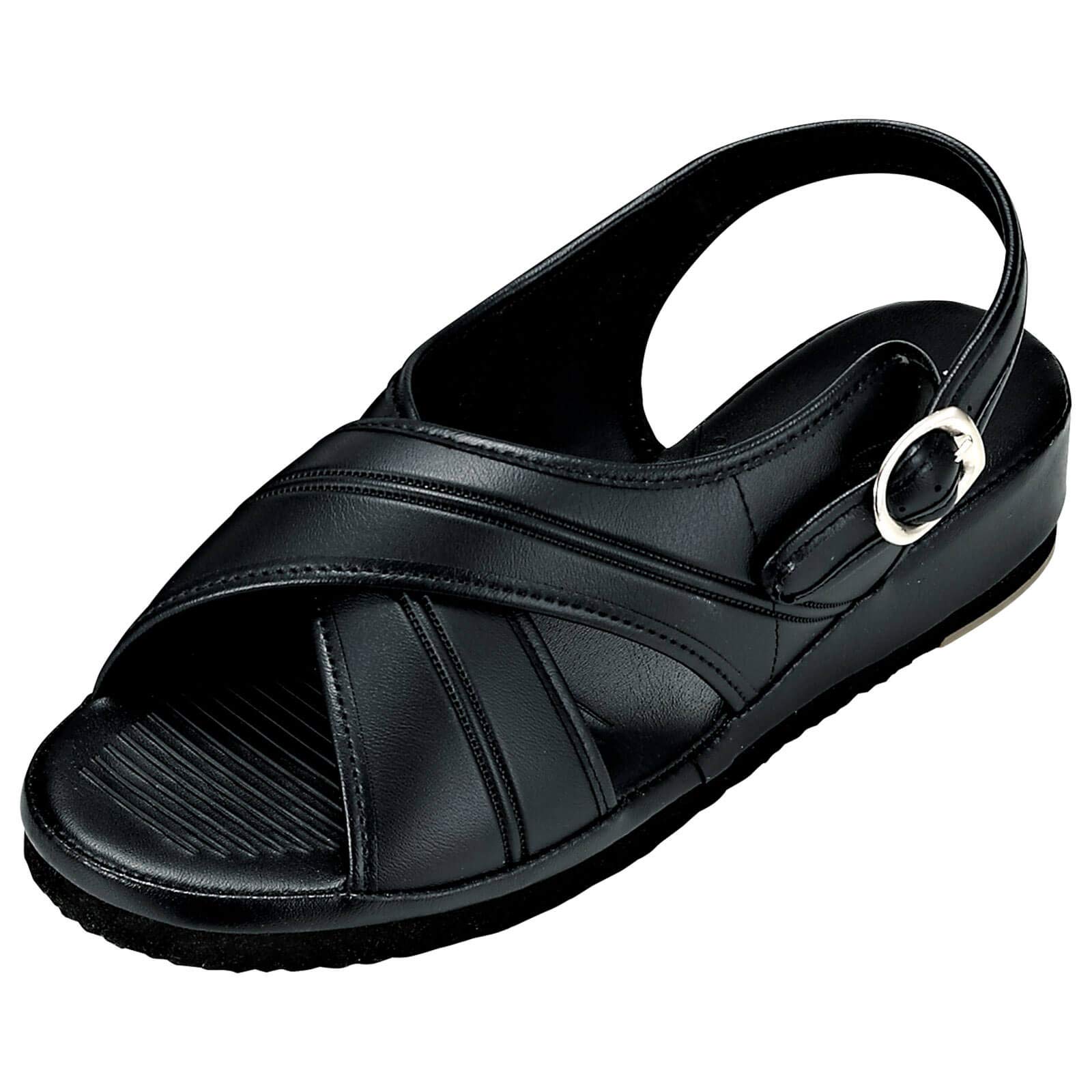 Anfamie Nurse Sandals, Cross, Lightweight, Comfortable, Suitable for Nursing and Office Use, Cushioned Insole, Size L, 23.5-24.0cm, 2E, Black
Anfamie Nurse Sandals, Cross, Lightweight, Comfortable, Suitable for Nursing and Office Use, Cushioned Insole, Size L, 23.5-24.0cm, 2E, Black