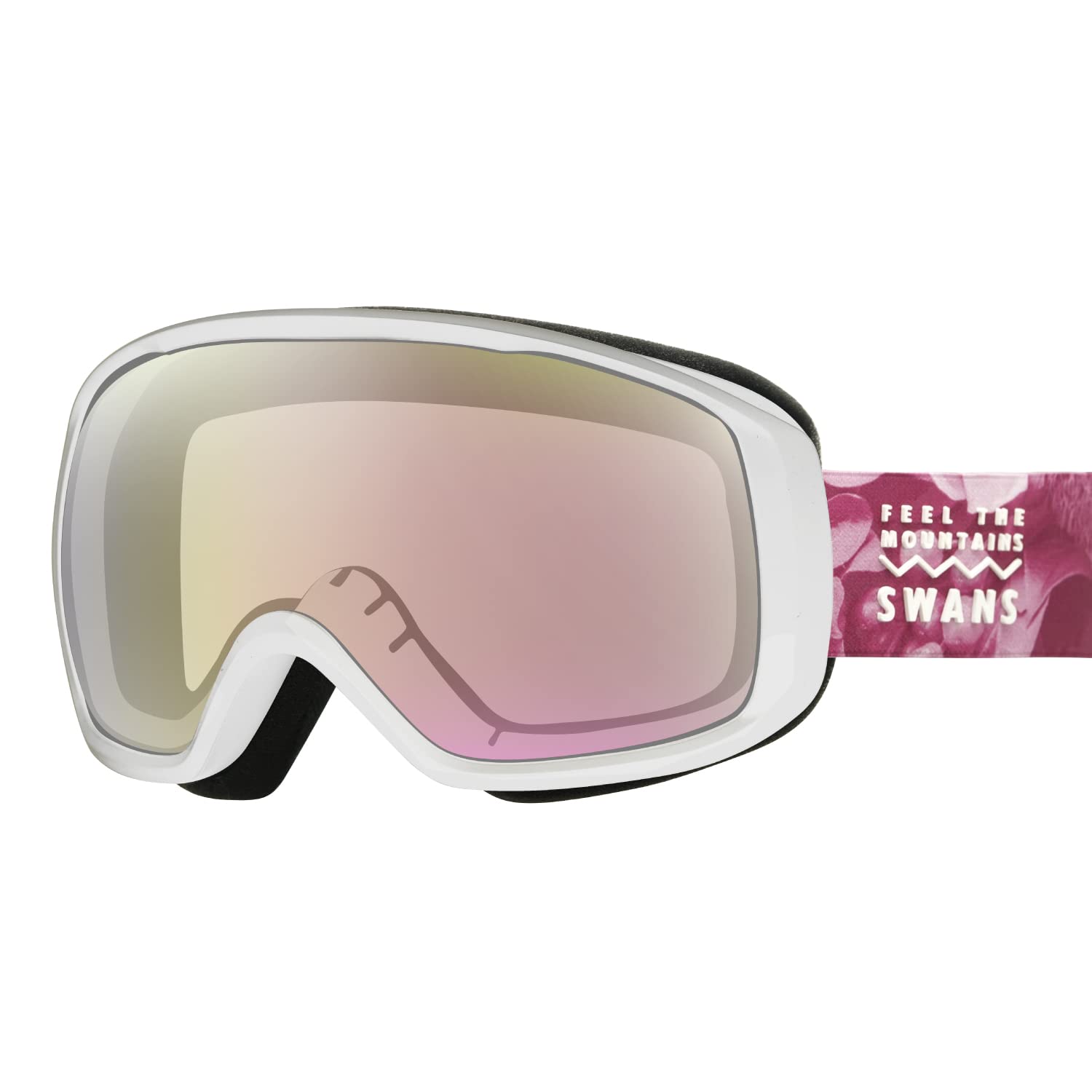 SWANS Snow Goggles Pink Mirror x Bright Glasses Free Size for Skiing and Snowboarding 200-MDHS L/W Pink, Compatible,
SWANS Snow Goggles Pink Mirror x Bright Glasses Free Size for Skiing and Snowboarding 200-MDHS L/W Pink, Compatible,