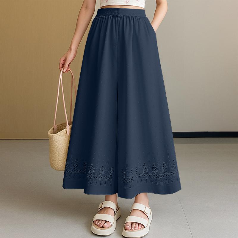 ZANZEA Женские повседневные свободные укороченные брюки с эластичным поясом и широкими штанинами 5XL темно-синий
ZANZEA Женские повседневные свободные укороченные брюки с эластичным поясом и широкими штанинами 5XL темно-синий