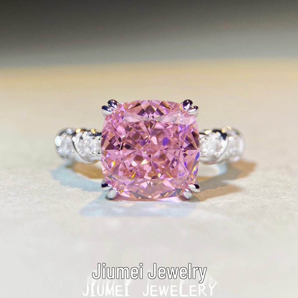 Xiaohongshu Style Pink S925 Silver Four-Claw Square Diamond Ring - Elegant and Trendy Women s Crossover Design Size 8
Xiaohongshu Style Pink S925 Silver Four-Claw Square Diamond Ring - Elegant and Trendy Women s Crossover Design Size 8