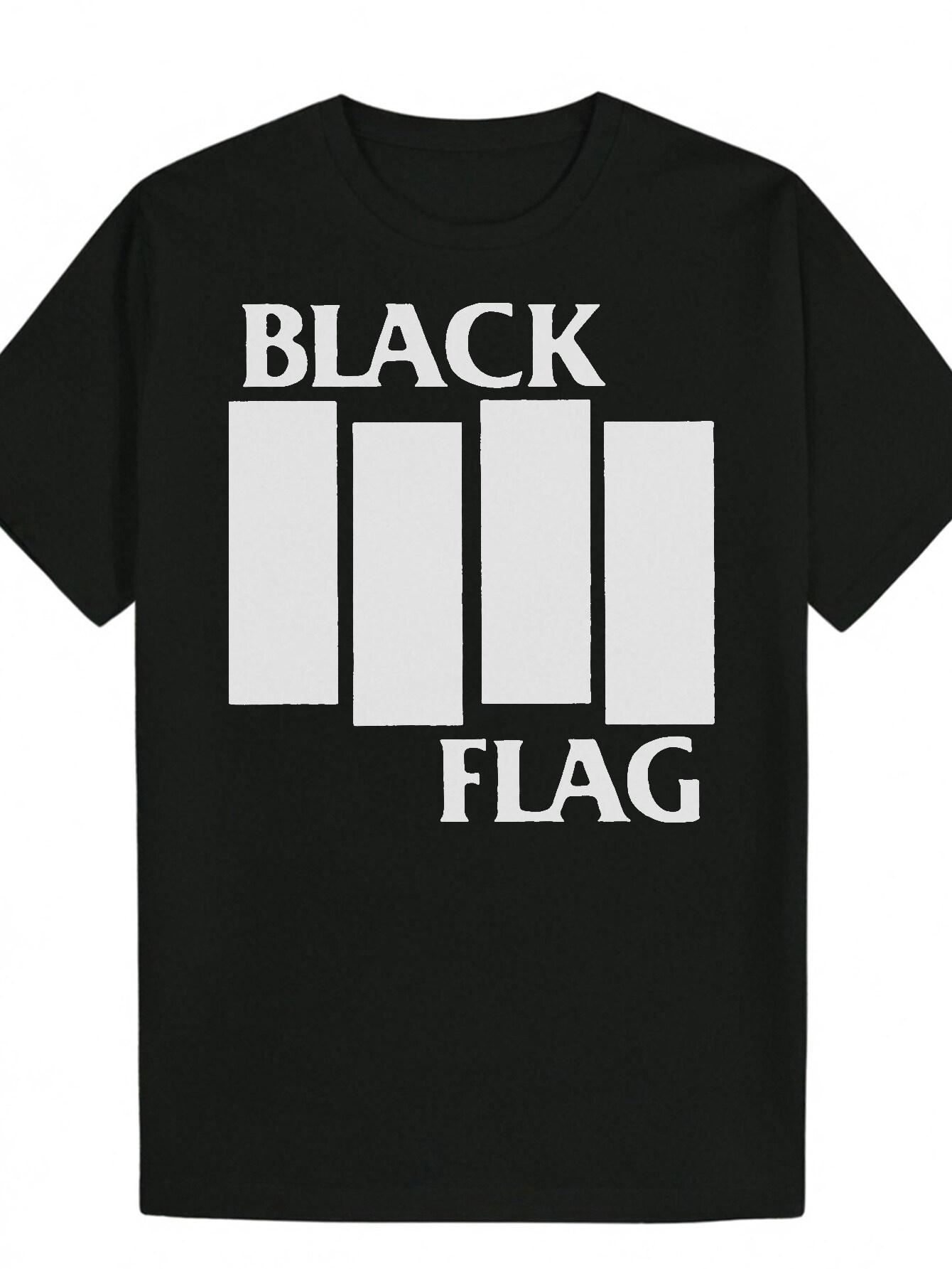 Black T-shirt with BLACK FLAG Graphic - White Lettering and Rectangles S
Black T-shirt with BLACK FLAG Graphic - White Lettering and Rectangles S