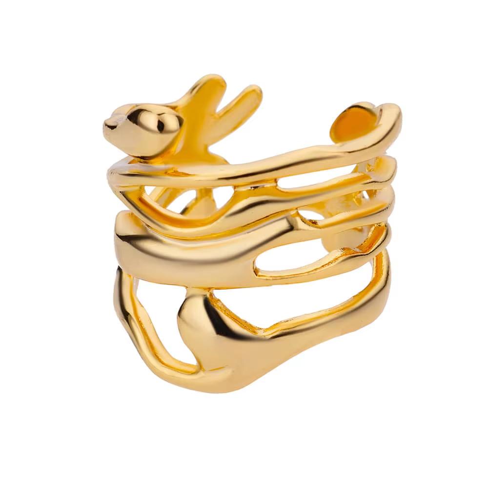 Big Petal Hollow Flower Gold Color Rings For Women 2026 Fashion Stainless Steel Waterproof Geometry Eye Anillos Party Jewelry resizable
Big Petal Hollow Flower Gold Color Rings For Women 2026 Fashion Stainless Steel Waterproof Geometry Eye Anillos Party Jewelry resizable