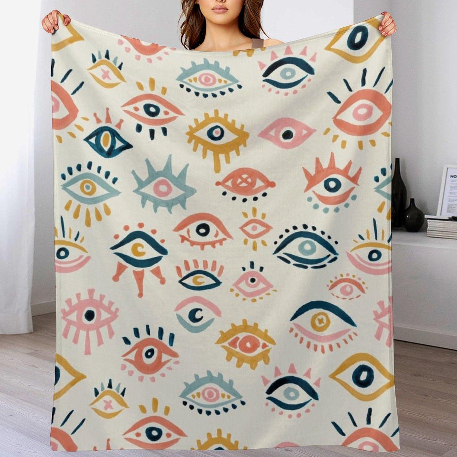 Mystic Eyes a Primary Palette Throw Blanket Long Lasting Soft Plush Blanket for Daily Use 102x76cm(40x30in)
Mystic Eyes a Primary Palette Throw Blanket Long Lasting Soft Plush Blanket for Daily Use 102x76cm(40x30in)