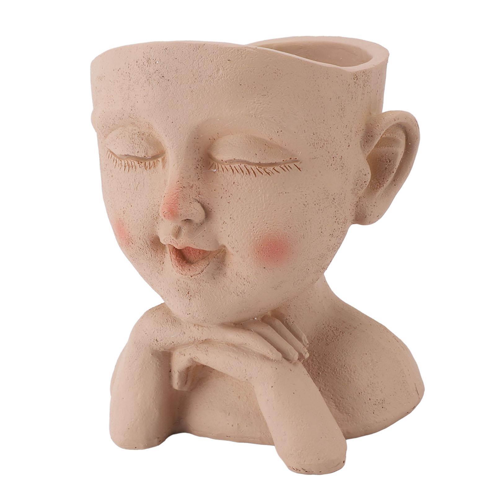Men Face Flower Pot Hand Painting Resin Men Head Flowerpot Decorative Funny Succulent Flowerpot with Drain Hole for
Men Face Flower Pot Hand Painting Resin Men Head Flowerpot Decorative Funny Succulent Flowerpot with Drain Hole for