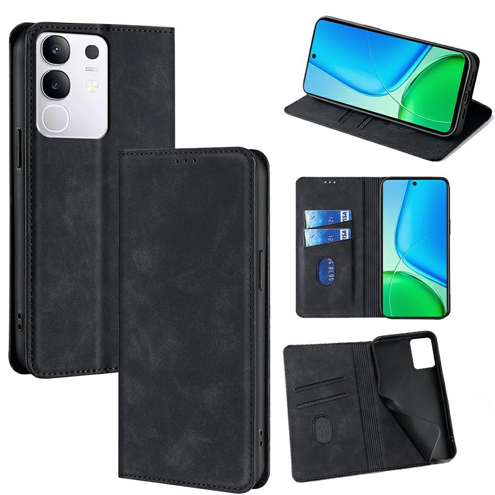 For vivo Y29 4G Case Card Holder PU Leather Magnetic Closing Phone Cover Black
For vivo Y29 4G Case Card Holder PU Leather Magnetic Closing Phone Cover Black