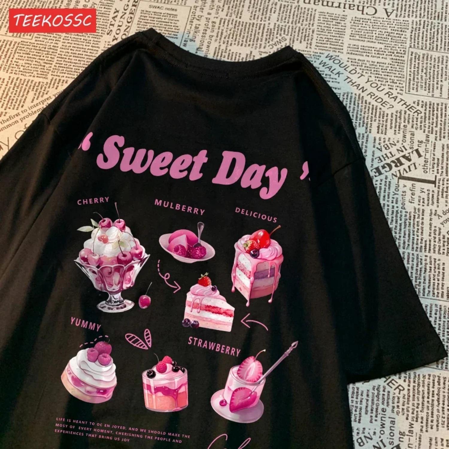 Sweet Day Pink Ice Cream Cake Printed Streetwear Soft Breathable Trend Female Clothes Cake Pattern Sweet Style Clothing XXXXXL чорний
Sweet Day Pink Ice Cream Cake Printed Streetwear Soft Breathable Trend Female Clothes Cake Pattern Sweet Style Clothing XXXXXL чорний