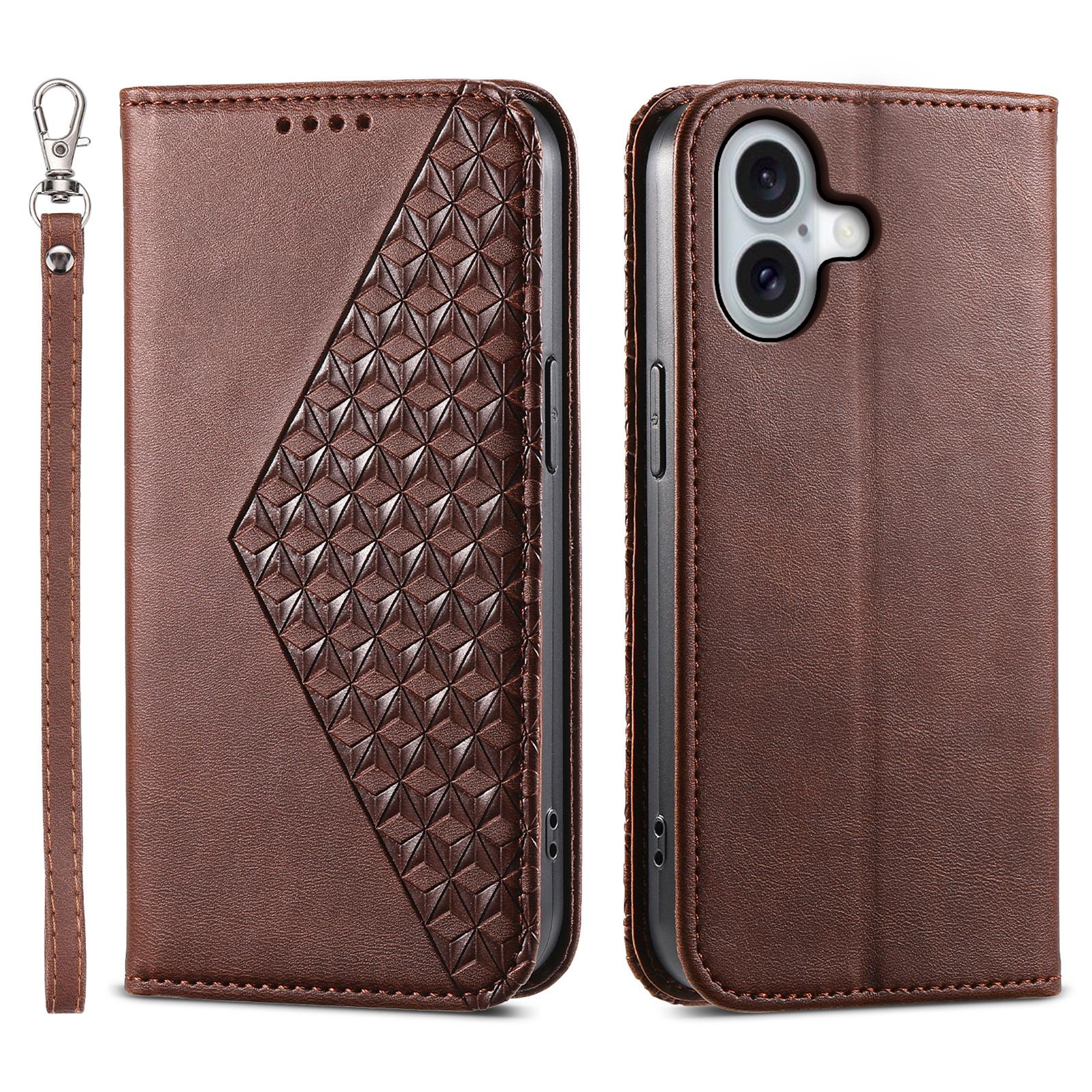 For iPhone 16 Wallet Case Calf Texture PU Leather Phone Cover with Strap C
For iPhone 16 Wallet Case Calf Texture PU Leather Phone Cover with Strap C