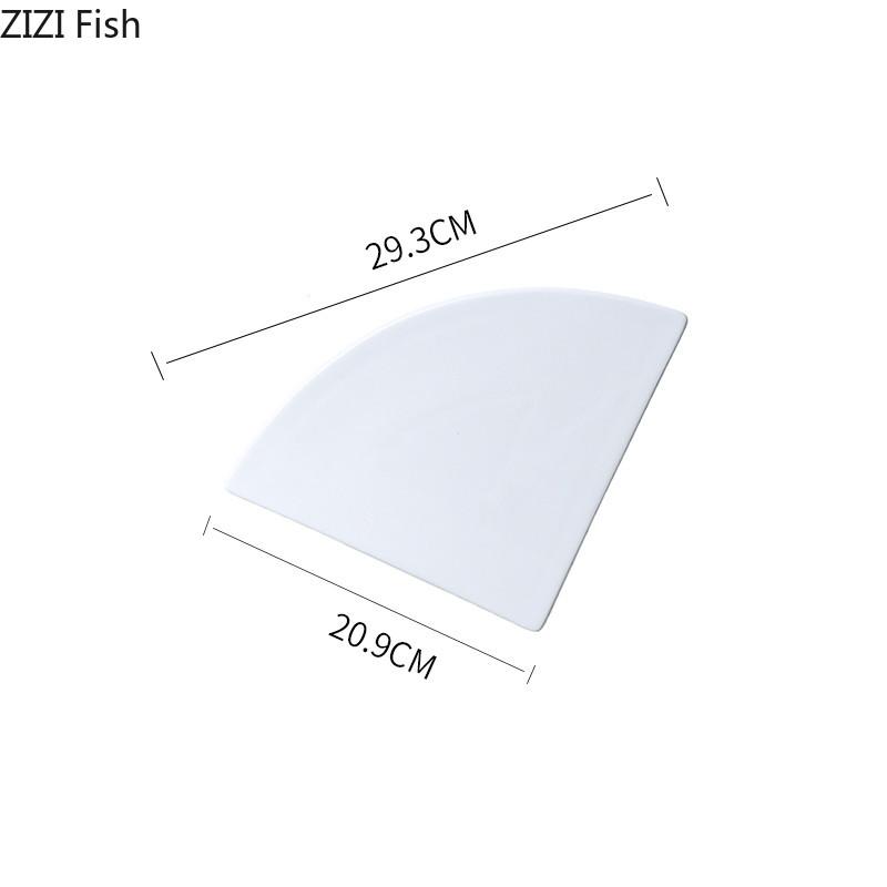 Треугольная плоская тарелка белая керамическая обеденная тарелка украшение для ресторана отеля десертная тарелка современная домашняя кухня стейк столовые приборы