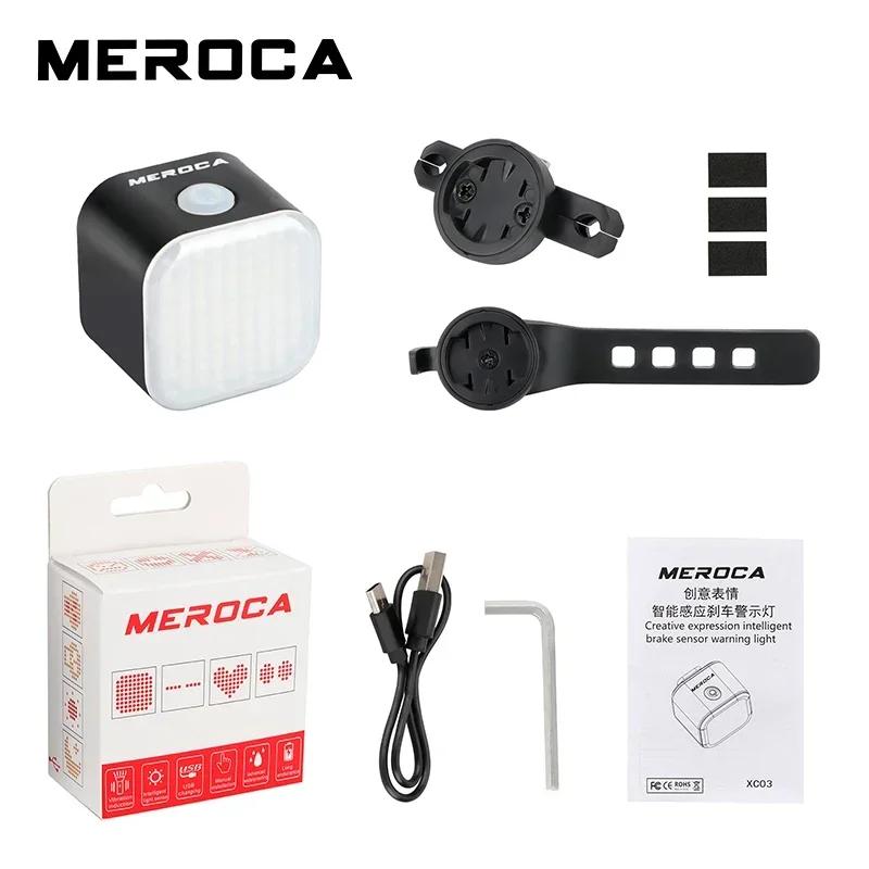 MEROCA Bicycle Taillight Intelligent Expression Waterproof Bike Red Rear Lamp Cycling Riding Safety Smart Brake Warning Lights
MEROCA Bicycle Taillight Intelligent Expression Waterproof Bike Red Rear Lamp Cycling Riding Safety Smart Brake Warning Lights