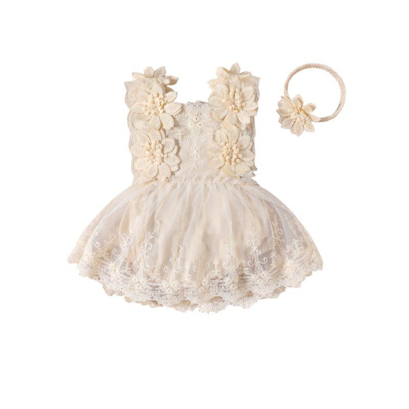 British Next Infant Summer Lace-Trimmed Vest Princess Dress for Baby Girls 100-Day Romper Dress Beige 60cm
British Next Infant Summer Lace-Trimmed Vest Princess Dress for Baby Girls 100-Day Romper Dress Beige 60cm