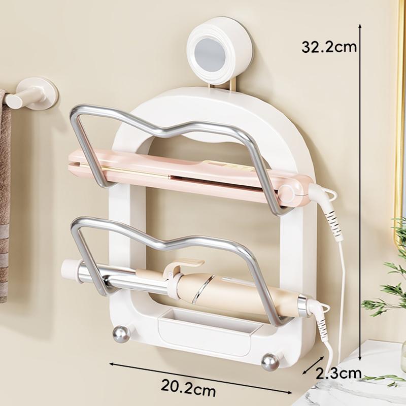 Настінний тримач для фена на присосці, тримач для плойки, органайзер для інструментів для укладання волосся, багатофункціональна полиця для зберігання білий
Настінний тримач для фена на присосці, тримач для плойки, органайзер для інструментів для укладання волосся, багатофункціональна полиця для зберігання білий