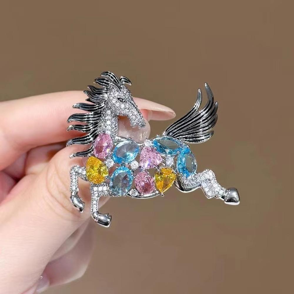 Versatile Animal Brooch Pin Distinctive Clothing Jewelry New Small Horse Brooch New Year s Gifts срібний
Versatile Animal Brooch Pin Distinctive Clothing Jewelry New Small Horse Brooch New Year s Gifts срібний
