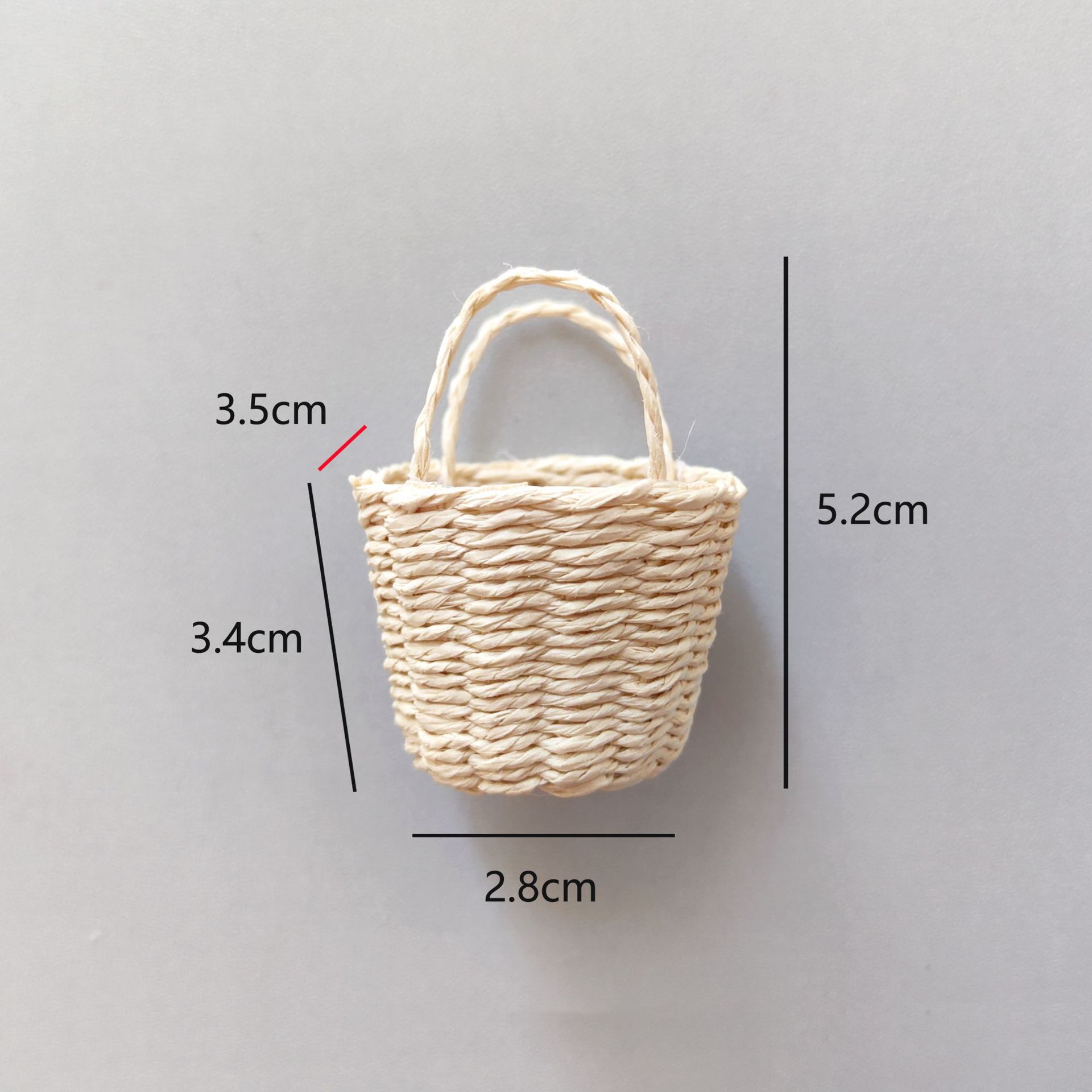 Mini Miniature Dollhouse Bouquet Basket Handmade Fashion Hand Woven Basket DIY Paper Vine Basket for BJD Dolls/for Ob11 Dolls
Mini Miniature Dollhouse Bouquet Basket Handmade Fashion Hand Woven Basket DIY Paper Vine Basket for BJD Dolls/for Ob11 Dolls